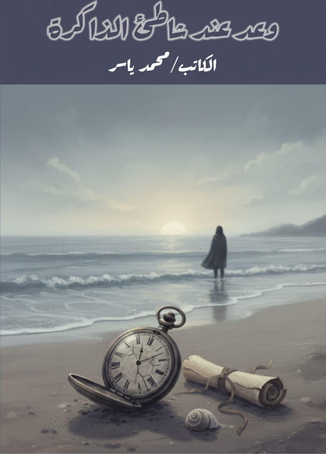 غلاف كتاب وعد عند شاطئ الذاكرة - محمد ياسر