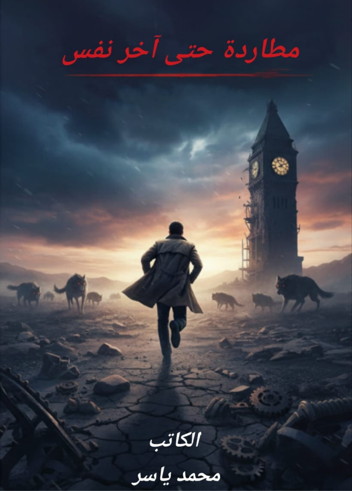 غلاف كتاب مطاردة حتى آخر نفس - محمد ياسر