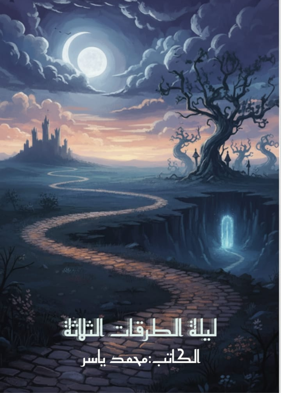 غلاف كتاب ليلة الطرقات الثلاثة - محمد ياسر